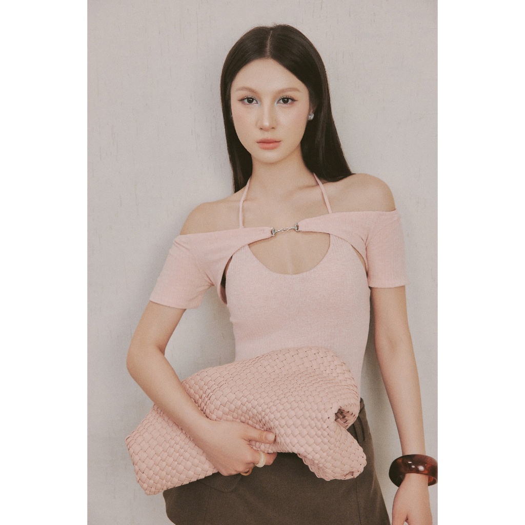 [ B.Club ] - เสื้อยืด " A Scoop Of Strawberry Top " - A690