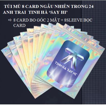 BLIND BAG OF 8 CARD DIGNITY SAY HI CORNERED BROTHERS, RANDOM SHAPE