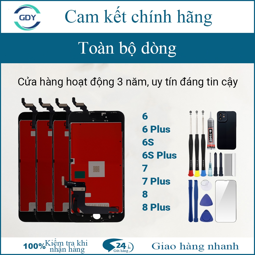 หน้าจอ LCD พร้อมส่วนประกอบของแท้คุณภาพสูงสําหรับ IP 6/6 Plus/6S/6S Plus/7/7 Plus/8/8 Plus