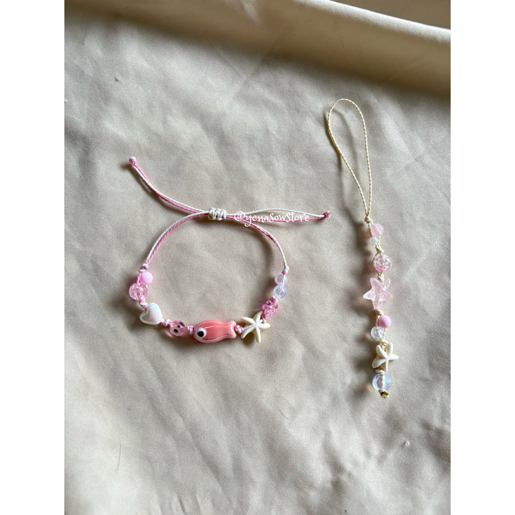 เครื่องประดับไปทะเลสีชมพูน่ารัก|ร้าน YENA