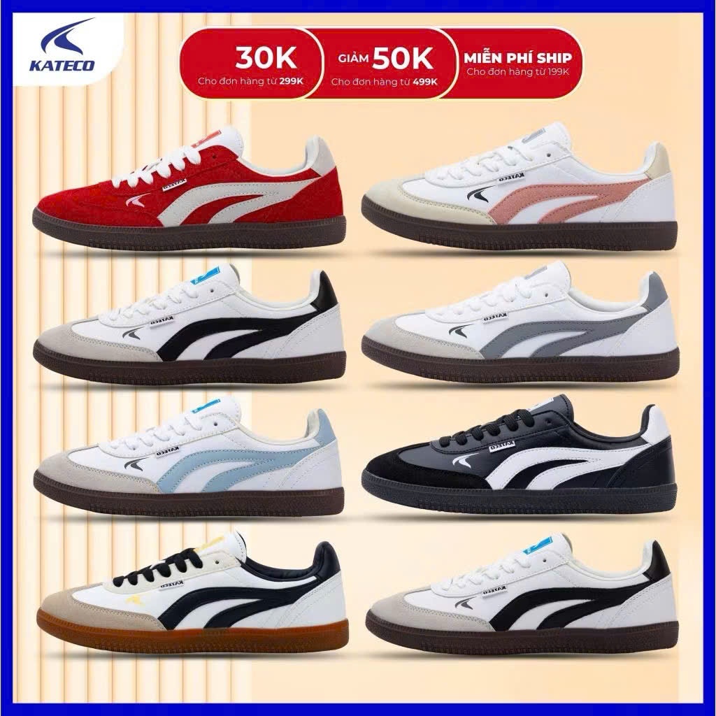 KATECO รองเท้าผ้าใบผู้ชายและผู้หญิง รหัส KT1 Full Color Full Box