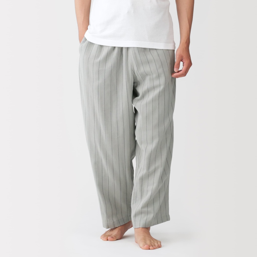 [26AW] กางเกงบ้านผ้ากอซคู่ผู้ชาย MUJI