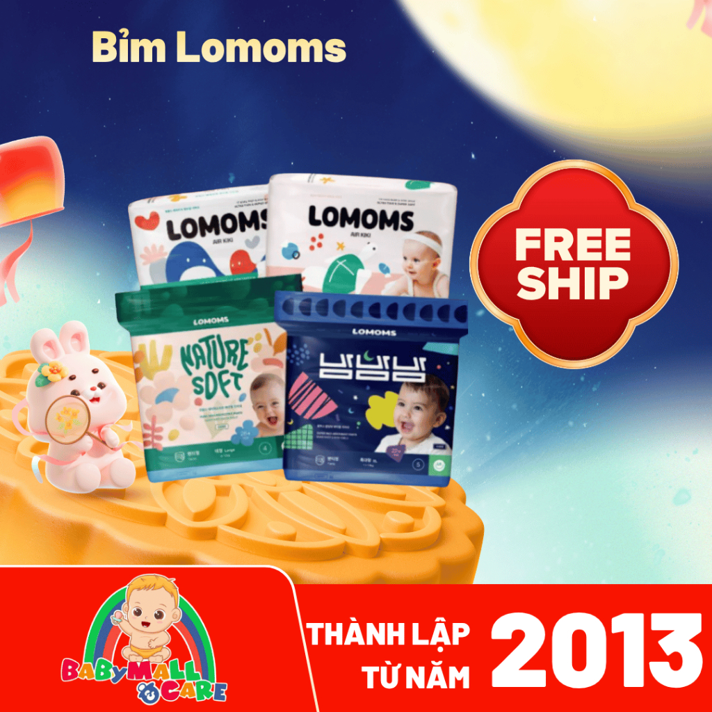 LOMOMS ผ้าอ้อม/ผ้าอ้อม – AIR KIKI / BAM BAM BAM / NATURE SOFT line – ทุกขนาด S–2XL