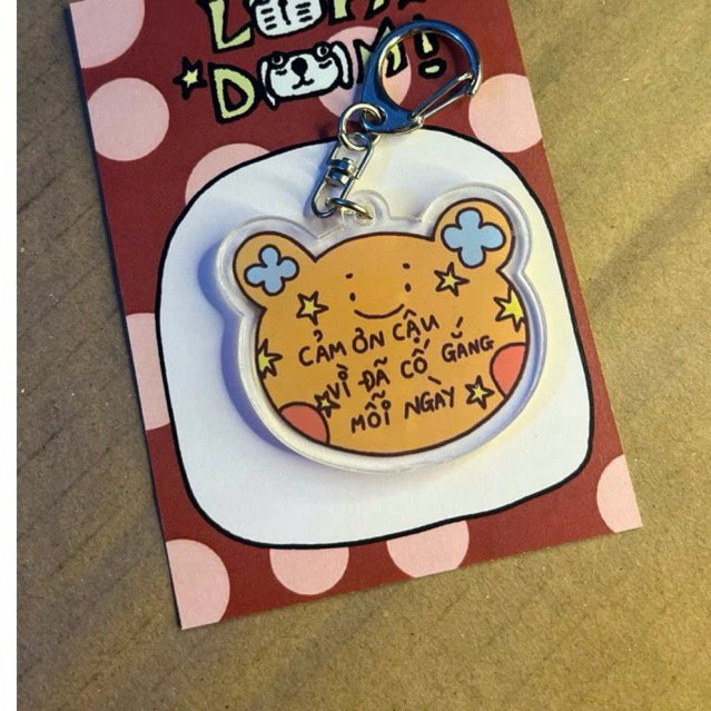 GIFT MESSAGE KEYCHAIN - THANK YOU FOR GOING EVERY DAY - วาลดัน