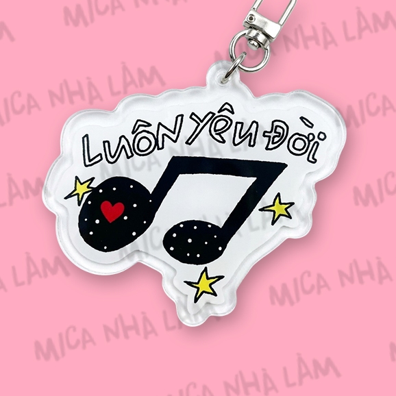 พวงกุญแจ ALWAYS IU LIFE - พวงกุญแจ MESSAGE GIFT - Mica V2 แบบโฮมเมด