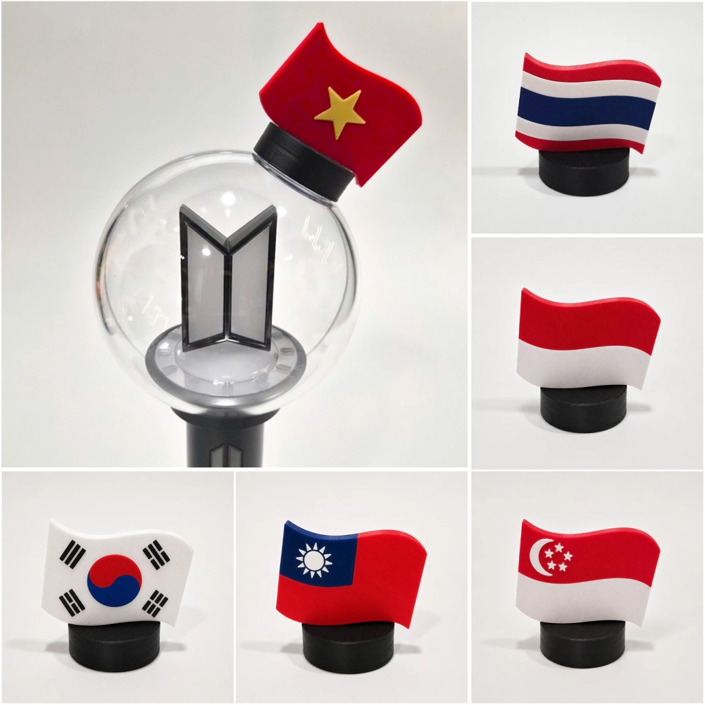 Lightstick BTS Ver SE / Ver 4 อุปกรณ์ตกแต่ง - รูปทรงธง