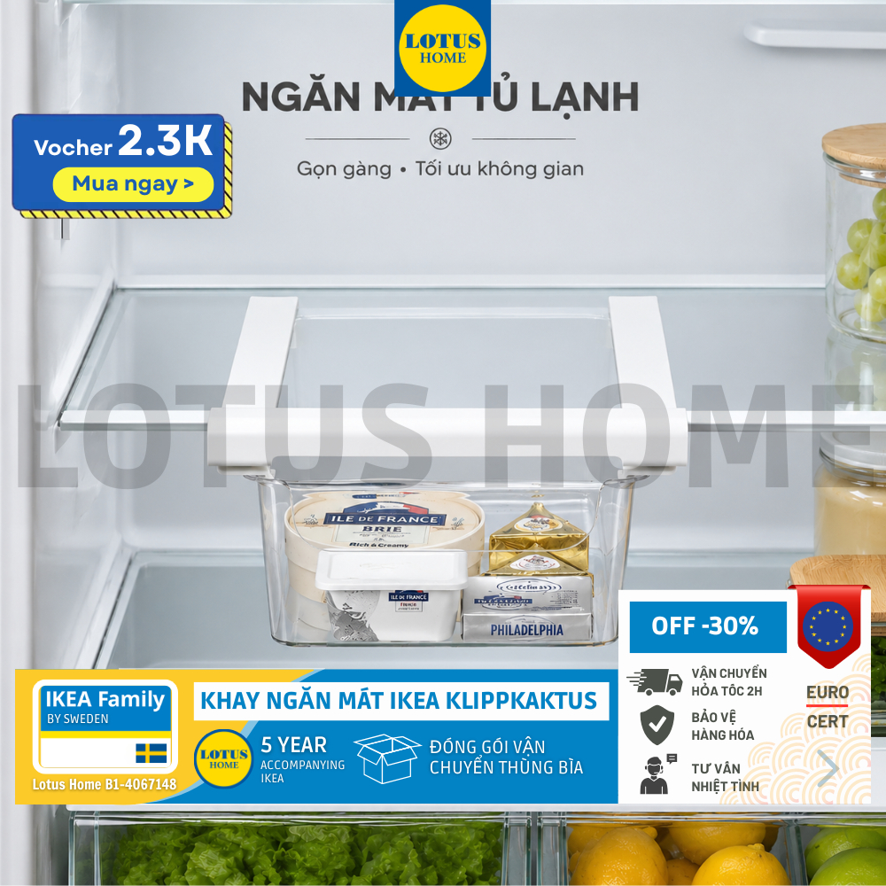 IKEA ถาดเก็บของในตู้เย็นประหยัดพื้นที่ IKEA KLIPPKALTUS
