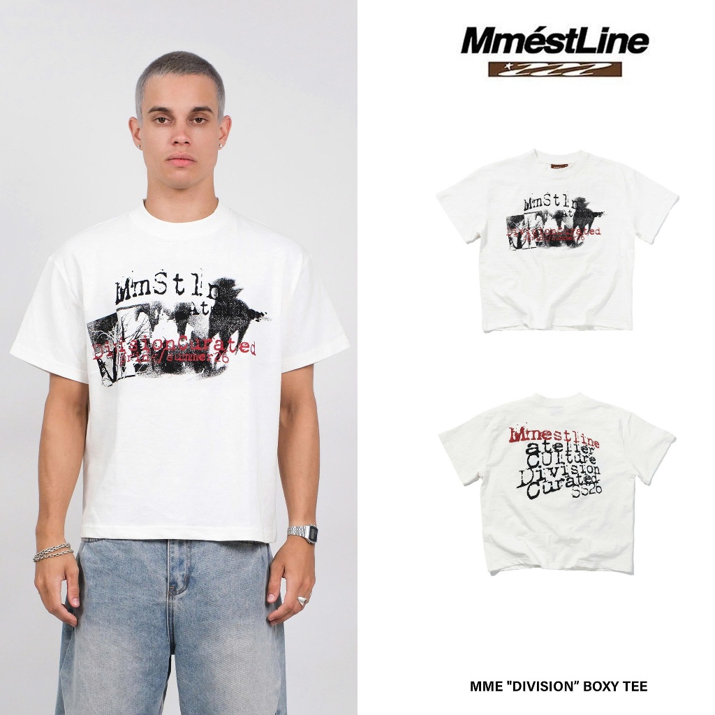 เสื้อกล้าม "DIVISION" เสื้อยืด ทรง Boxy ผ้าไหม Premium Slub
