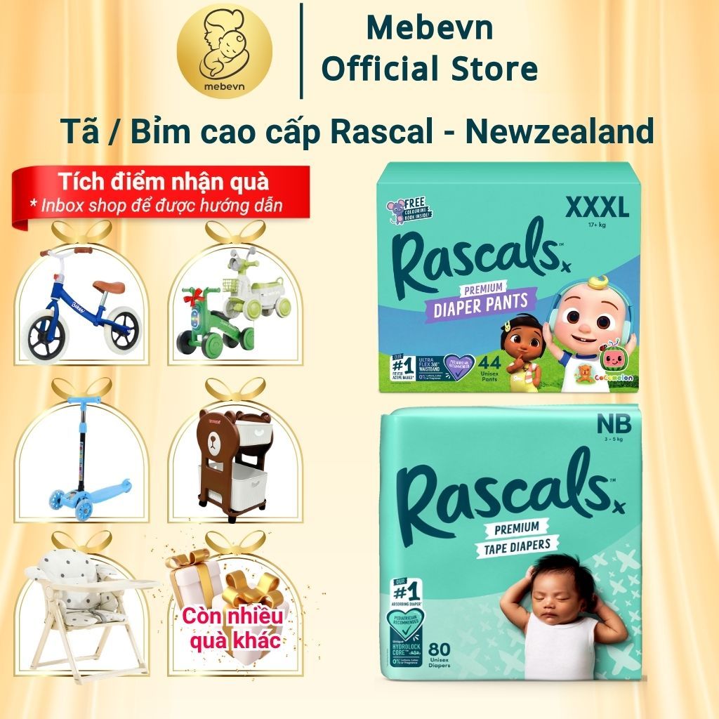 [FBS] ผ้าอ้อม Rascal Friend Rascal and Friend Cocomelon NewZealand ผ้าอ้อม Rascal Friends ของแท้