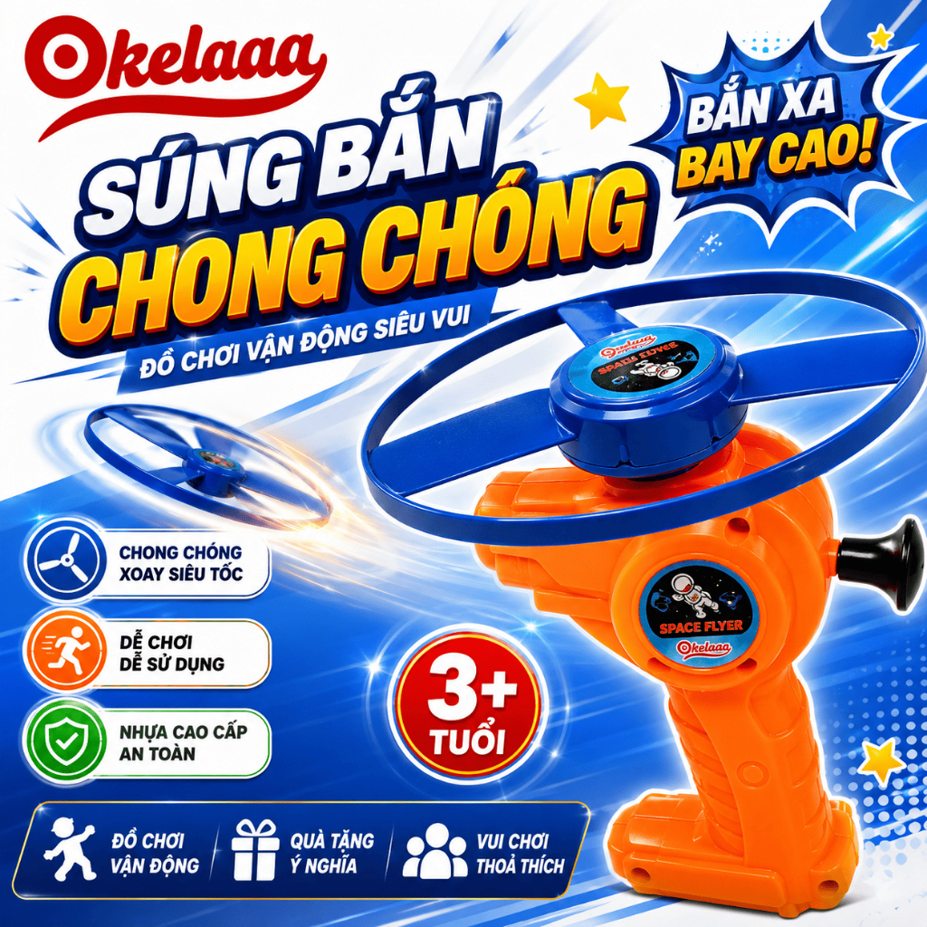 ของเล่นจานบินอวกาศ UFO พร้อมลูกอม Okelaaa