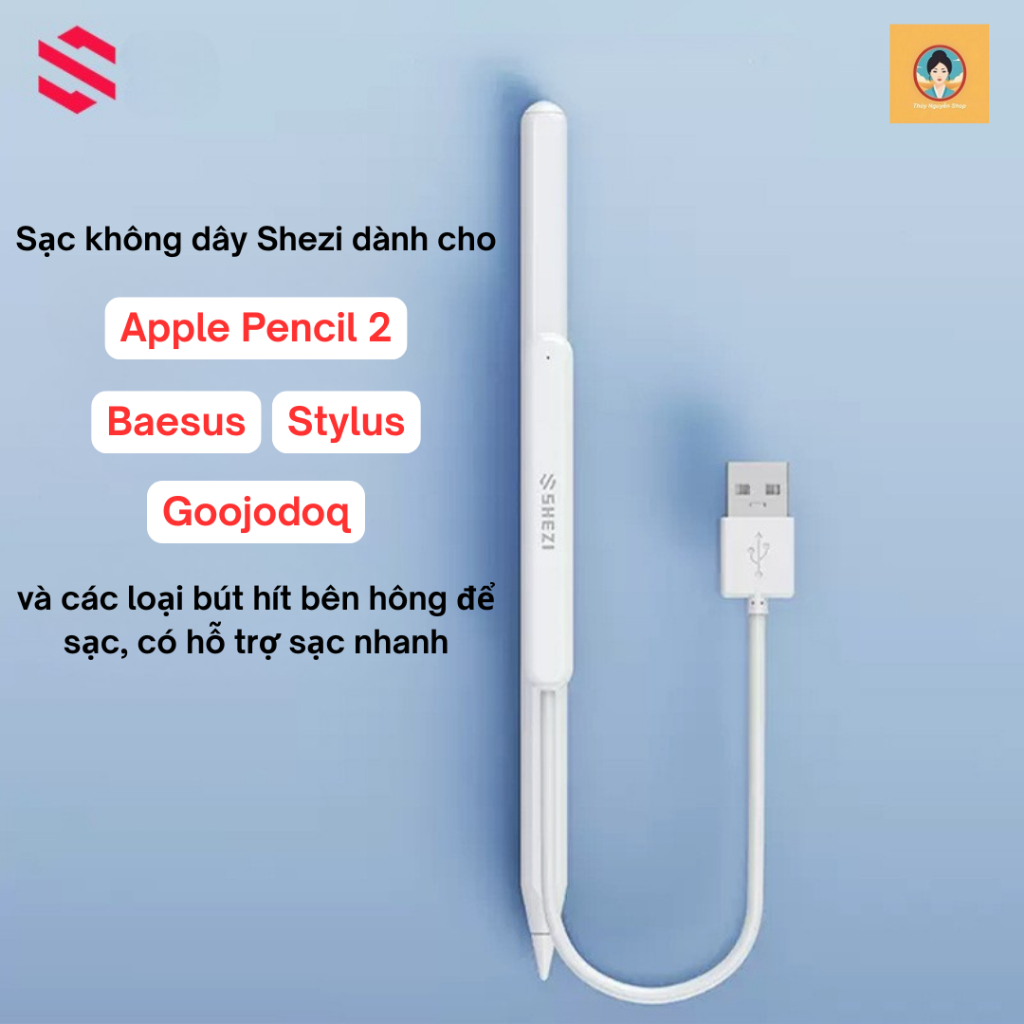 [Shezi] ที่ชาร์จไร้สายสําหรับ Apple Pencil 2 / Baesus / Goojodoq / ปากกาชาร์จแม่เหล็กอื่นๆ