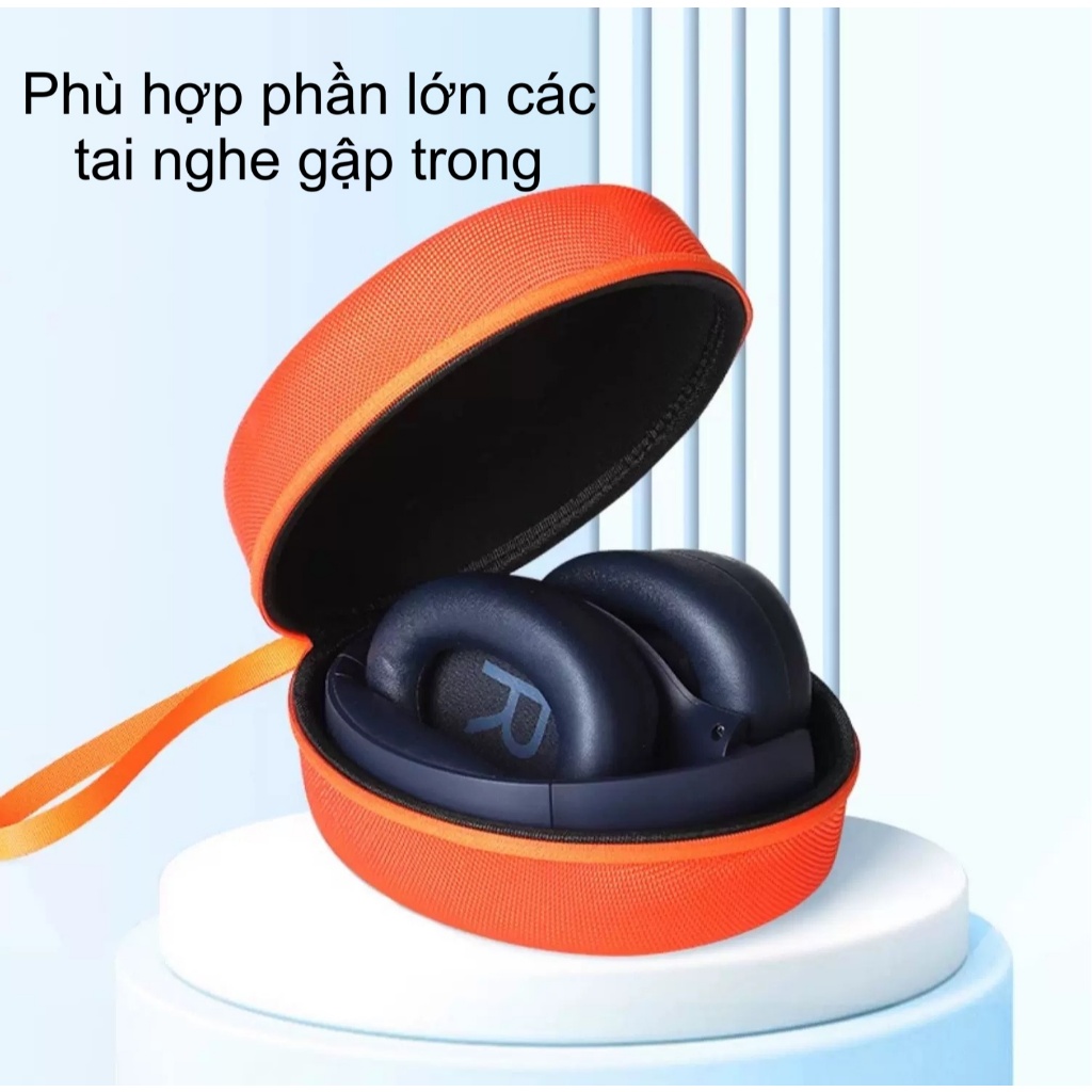 กระเป๋าใส่หูฟังแบบครอบหูกันกระแทกแบบหนาสําหรับ Edifer, Beats, Lenovo, QCY, สไตล์หูพับได้ CT-9