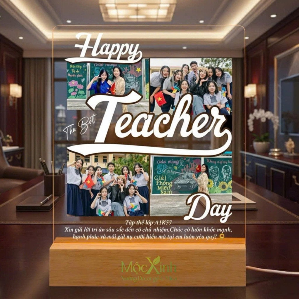 GIFT DECOR LIGHT FRAME - HAPPY TEACHER DAY - TEACHER GIFTS REQUIRED