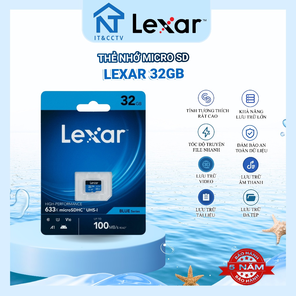 [ของแท้] Lexar MicroSD การ์ดหน่วยความจํา 32GB/64GB/128GB – 150MB/s, Sandisk 256G -150MB/s Fast, ทนทา
