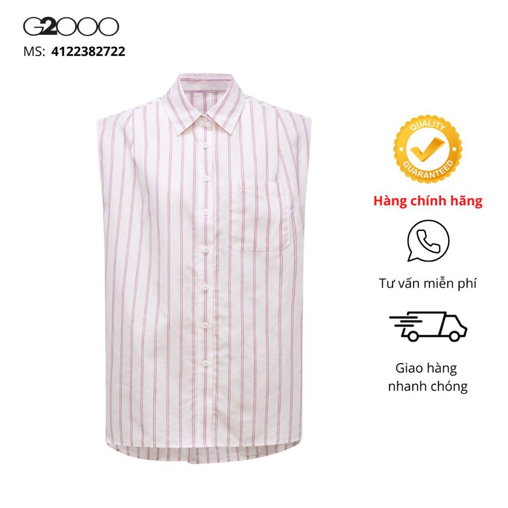 เสื้อเชิ้ตผู้หญิง G2000 สีชมพู