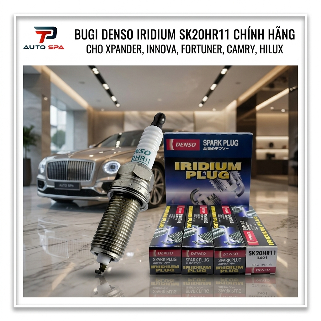[HCMC EXPRESS] หัวเทียน Denso Iridium SK20HR11 ของแท้ - สําหรับ Xpander, Innova, Fortuner, Camry, Hi
