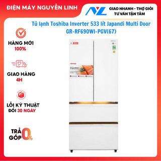 Tủ lạnh Toshiba Inverter 533 lít Japandi Multi Door GR-RF690WI-PGV(67)