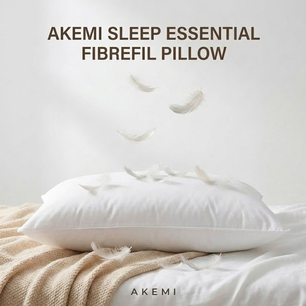 หมอนไฟเบอร์ฟิล Akemi SE 48x74ซม | หมอนนอนพรีเมี่ยมนุ่มระบายอากาศได้ดี