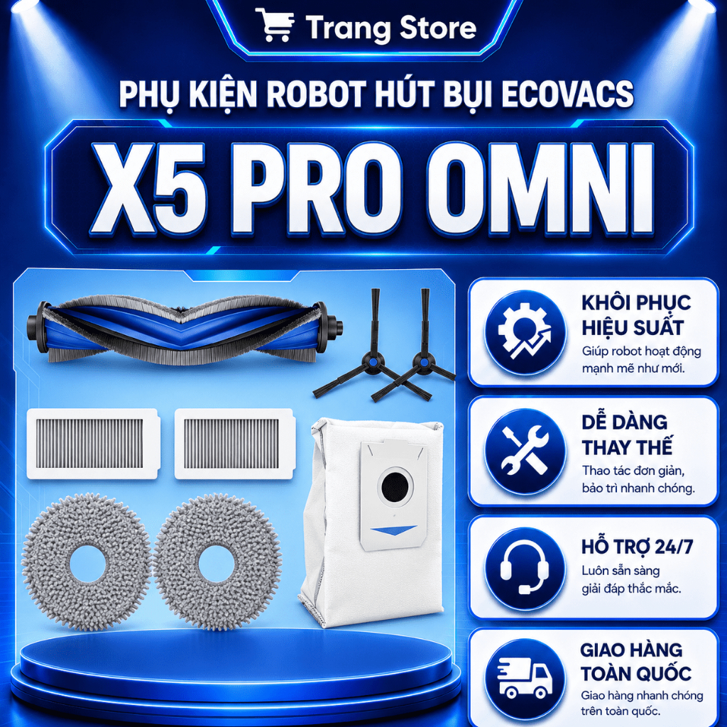 Ecovacs Deebot X5 X5 Pro Omni X5 Hybrid Robot อุปกรณ์เสริมเครื่องดูดฝุ่น _ อุปกรณ์เสริมทดแทน