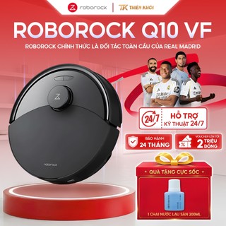 Robot hút bụi lau nhà Roborock Q10 VF | 10.000Pa, Lau rung, Chống rối, Tránh vật cản, Nâng giẻ lau