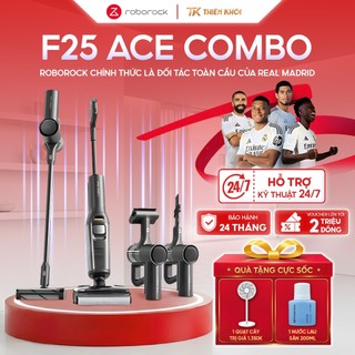 Máy hút bụi lau nhà Roborock F25 ACE Combo | 5 trong 1, 25.000Pa, chống rối tóc, tự giặt sấy 90°C