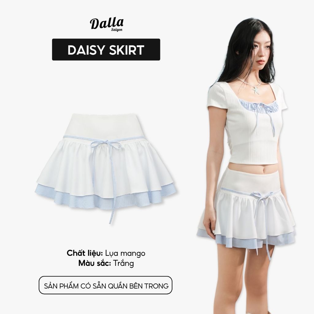[SUMMER|26] - กระโปรงจับจีบชั้นๆ DALLA (CV42)