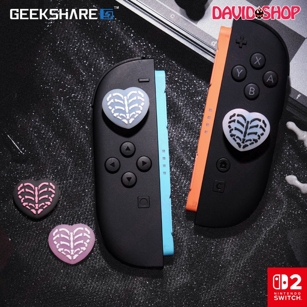 ลูกบิดอะนาล็อกกระดูกหัวใจ (GeekShare) สําหรับ Joy-Con 2, Pro Controller 2 - Nintendo Switch 2