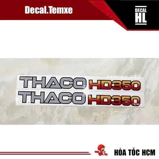 สติ๊กเกอร์ Taco HD350 สําหรับรถบรรทุก Hyundai สติ๊กเกอร์รถบรรทุกตัวอักษร Tacho HD 350