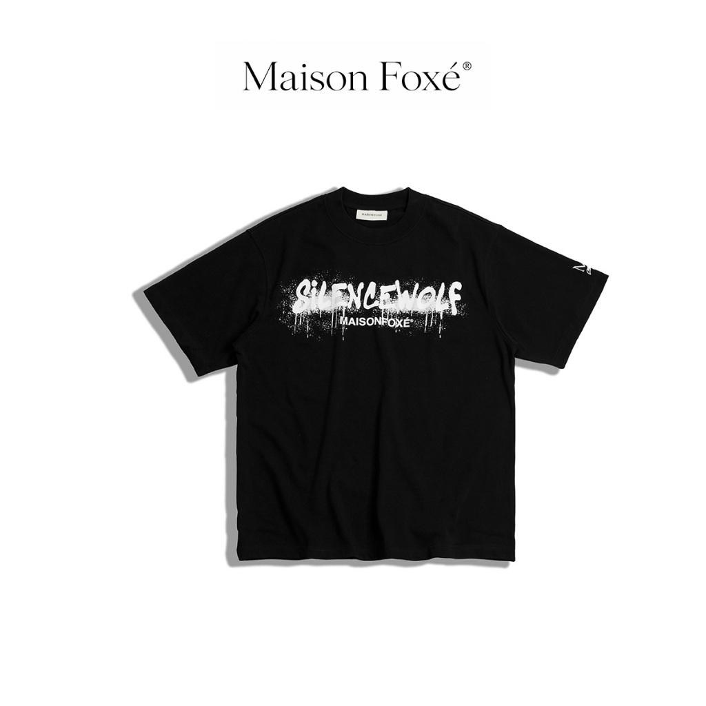 เสื้อยืด Maison Foxé Silence Wolf / สีดํา | Maison Foxé