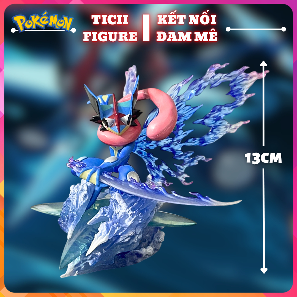 Satoshi Gekkouga/ Ash Greninja 13cm fullbox เอฟเฟกต์ที่สวยงามมาก - ฟิกเกอร์โปเกมอน