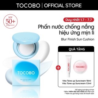 Phấn nước chống nắng hiệu ứng mịn lì Tocobo Blur Finish Sun Cushion SPF50+ PA++++13g