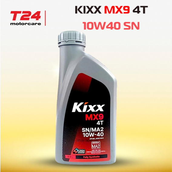 KIXX MX9 4T 10W40 SN น้ํามันหล่อลื่นนําเข้าจากเกาหลี