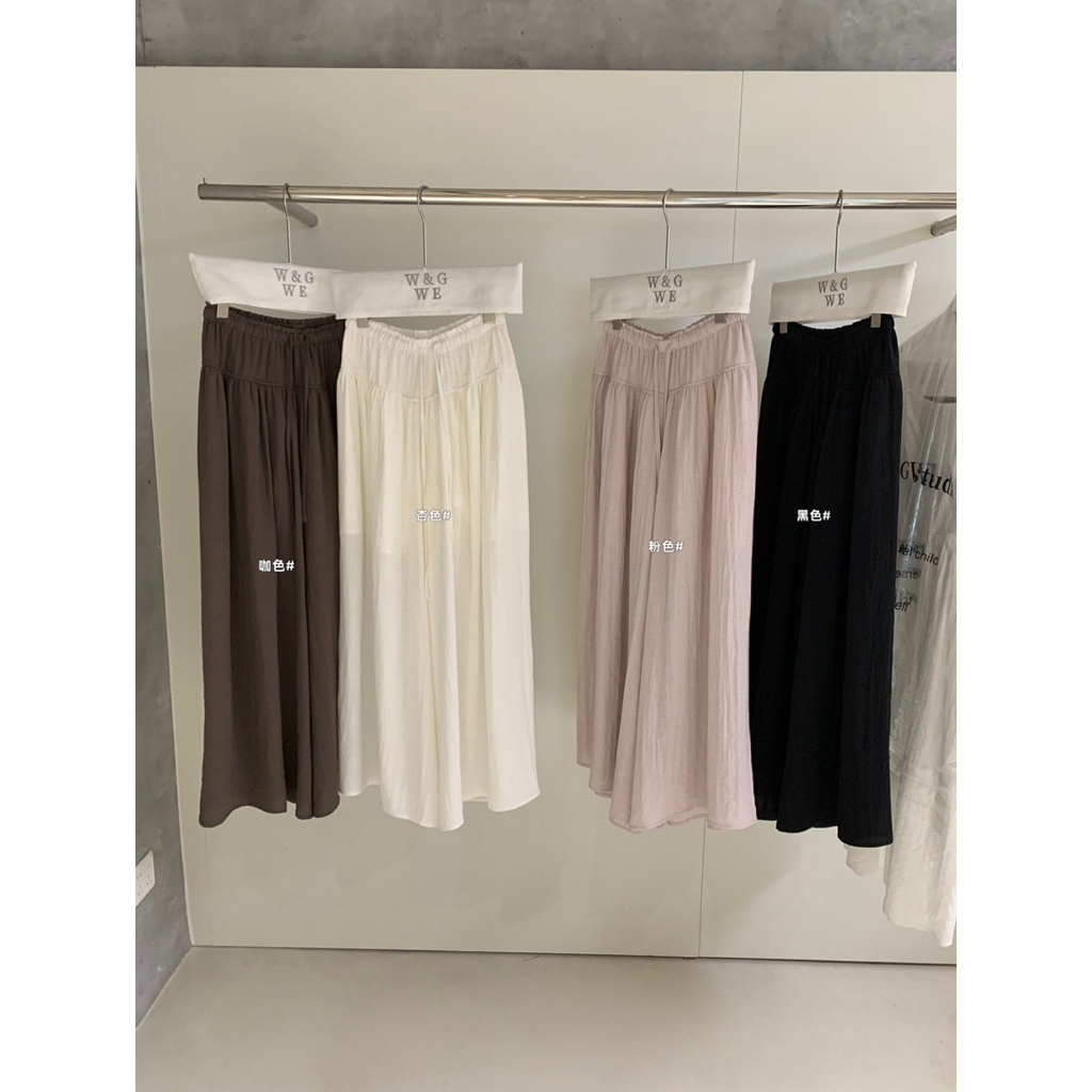Leva Studio x WGWE | (AVAILABLE) กางเกงผ้าลินินกว้าง WGWE 9686