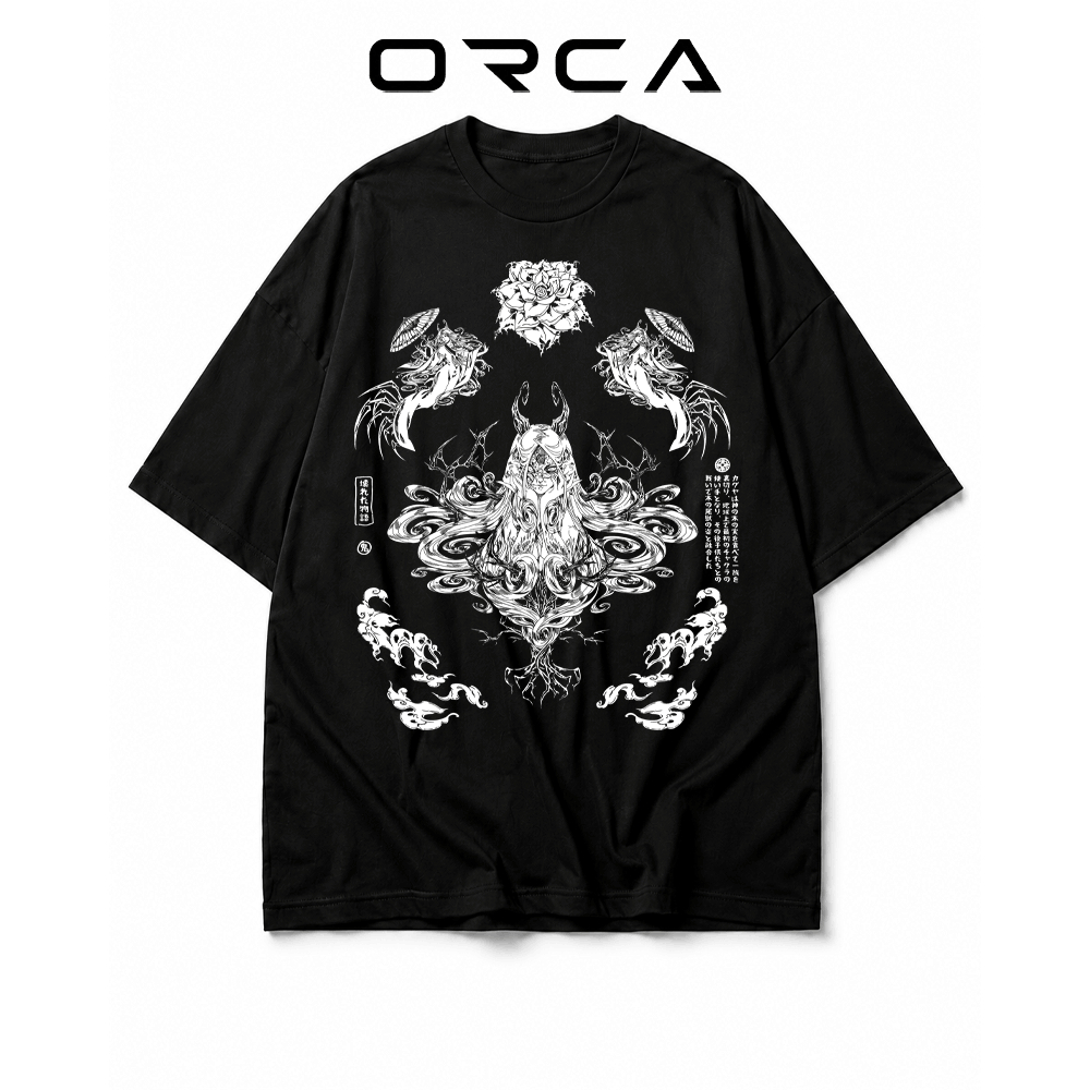 เสื้อยืด Orca พิมพ์ลาย Otsutsuki Kaguya Naruto - ผ้าคอตตอนคุณภาพสูง - ORCA898