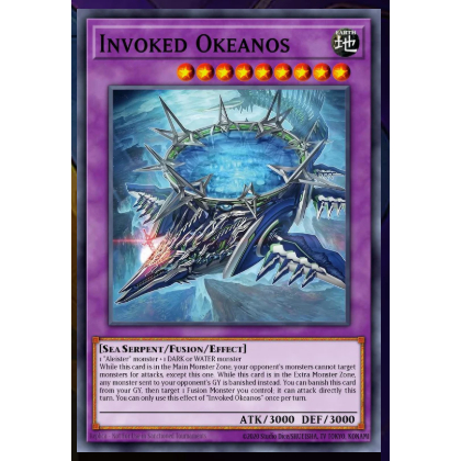 TGT Yugioh การ์ด Yugioh ของแท้ Invoked Okeanos CORI-EN032 ทั่วไป EU