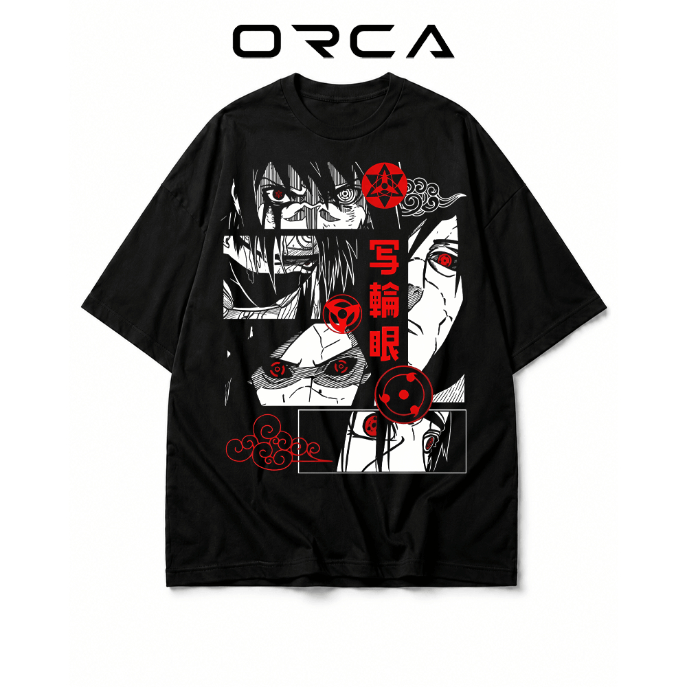เสื้อยืด Orca พิมพ์ลาย Madara Uchiha Naruto - ผ้าคอตตอนคุณภาพสูง - ORCA908
