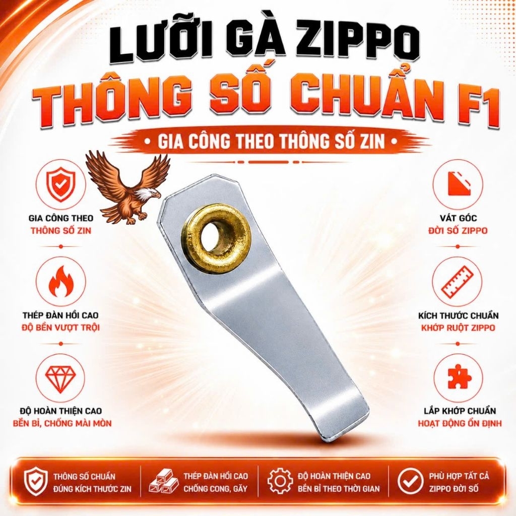 [อุปกรณ์เสริมทรอป] ใบมีด ซิปโป้ ของแท้ 1:1 พร้อมหลังคาทองแดง
