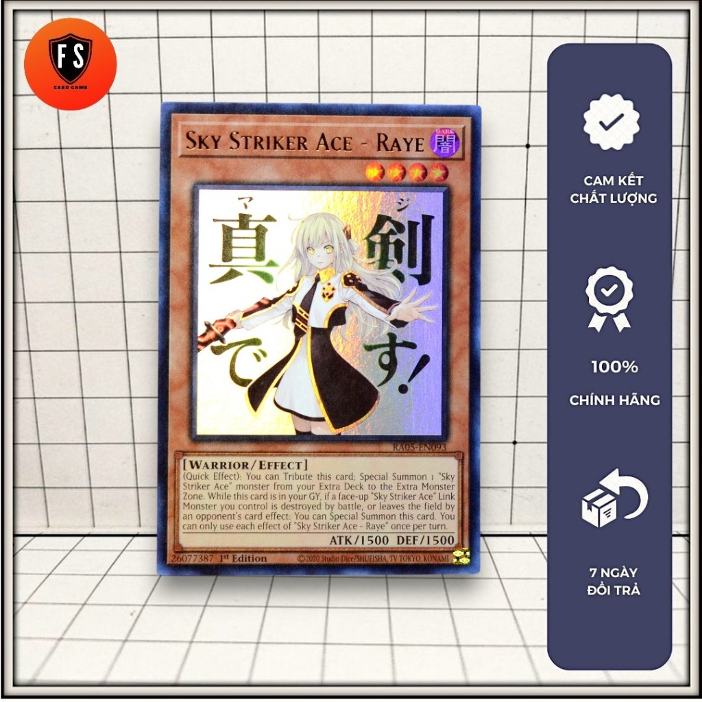 [FS Shop] การ์ด yugioh ของแท้ Sky Striker Ace – Raye – Ultra Rare