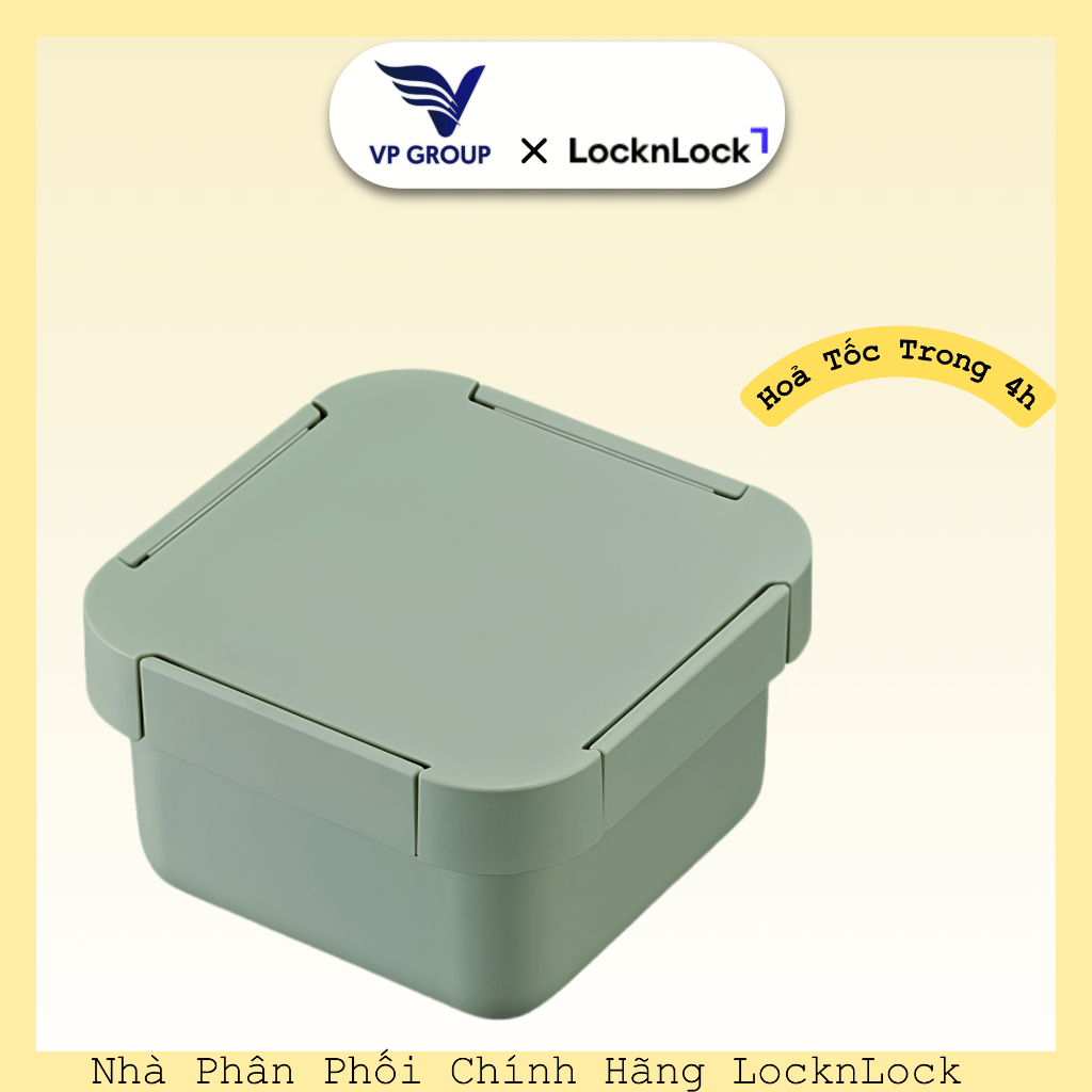 [GENUINE] กล่องสลัด To-Go LocknLock ความจุ 1.3 ลิตร พลาสติก PP สีเขียวมิ้นต์ - LCB412 (VPG)