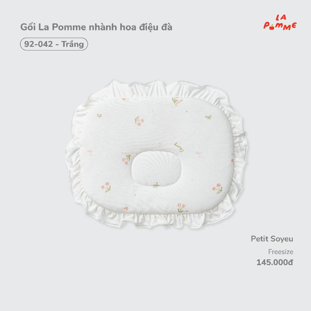 La Pomme หมอนสาขาดอกไม้เรียบหรู - เส้นด้าย Airy Petit Soyeu - เด็กผู้หญิง - ฟรีไซส์