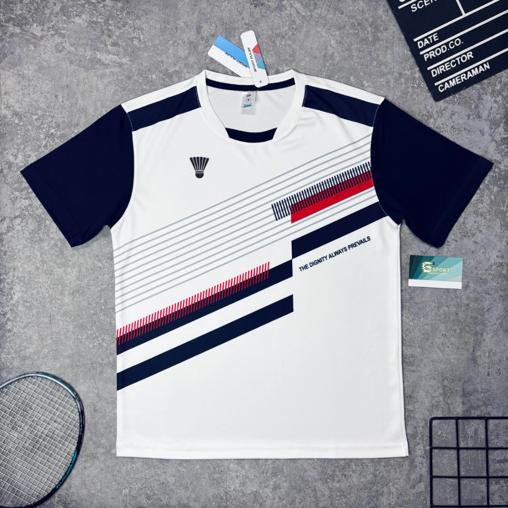 2025 เสื้อแบดมินตันกีฬาชายและหญิงเสื้อลูกดองสีขาวสําหรับผู้ชายและผู้หญิงผ้าแท้ดูดซับได้ดีและความยืดหยุ่น