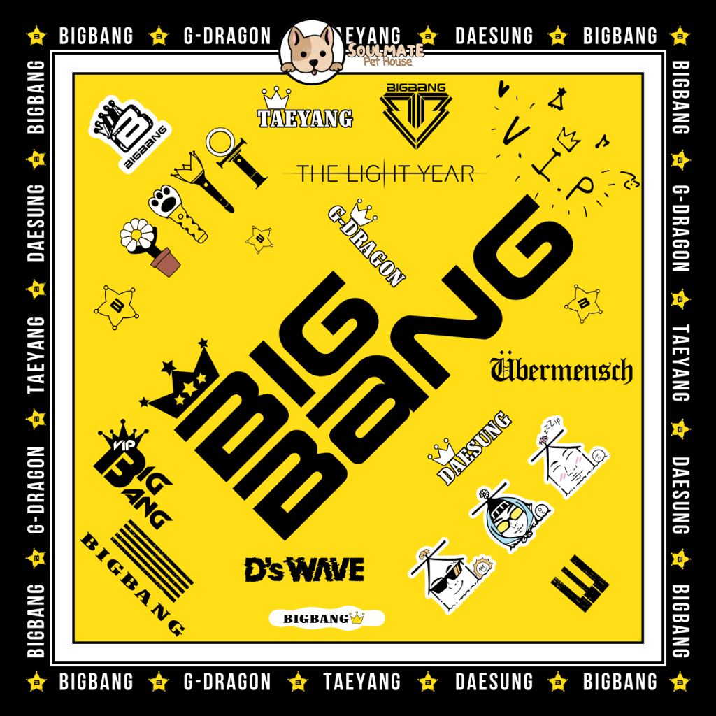 (BIGBANGWORLDTOUR) BANDANA BIGBANG WORLDTOUR 20TH CONCERT SCARF (CROWN))