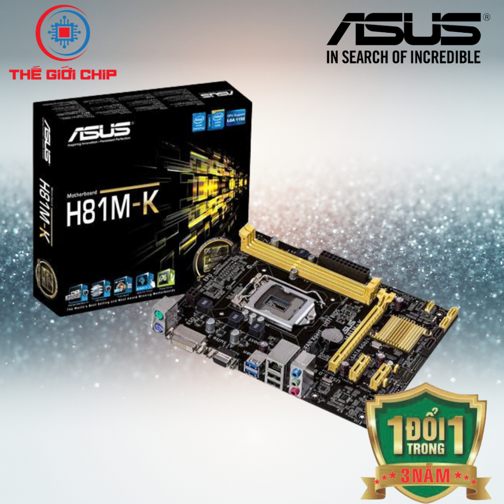 เมนบอร์ด ASUS H81M-K LGA1150 Micro-ATX Intel H81 DDR3