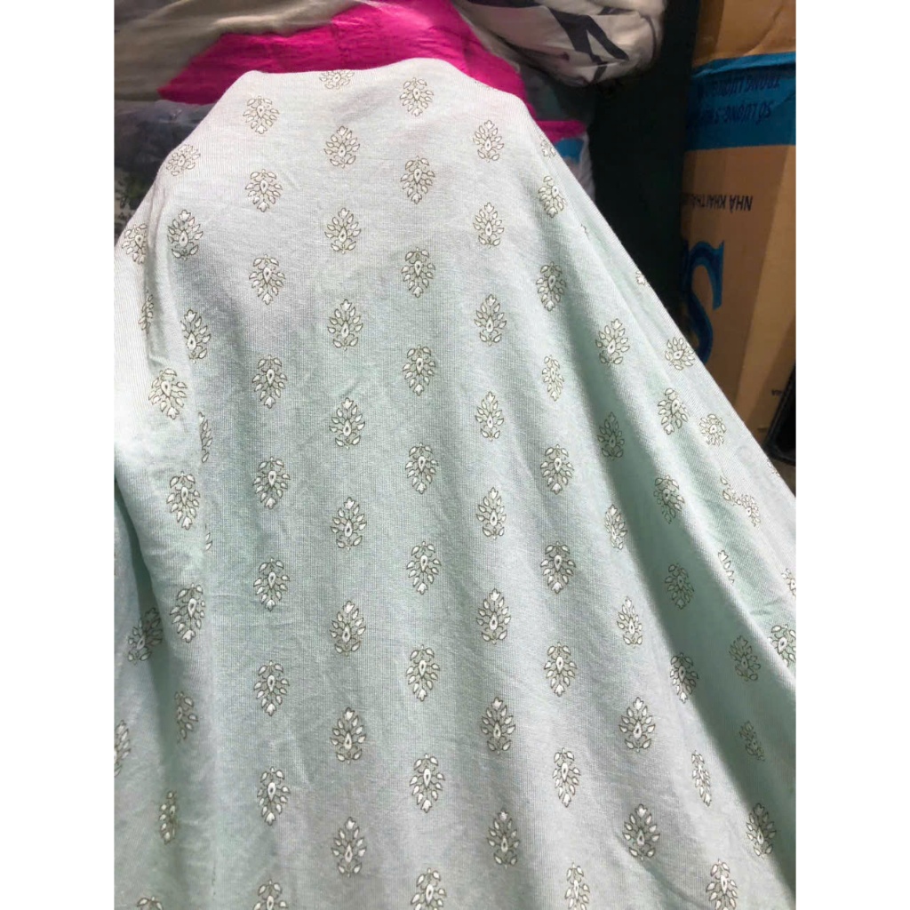 E591 - ผ้าคอตตอนลาย (1.7m x 1.75m) ยืด 4 ทิศทาง นุ่มมาก