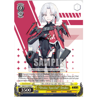 [การ์ดแท้ Wei Schwarz] NIK/S117-020 .Drake Special Drake C