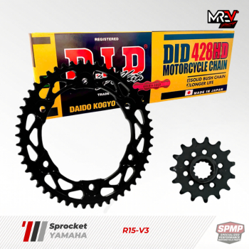 เฟืองโซ่ Yamaha R15 V3 (โซ่ MREV Vs DID) 14-48/428