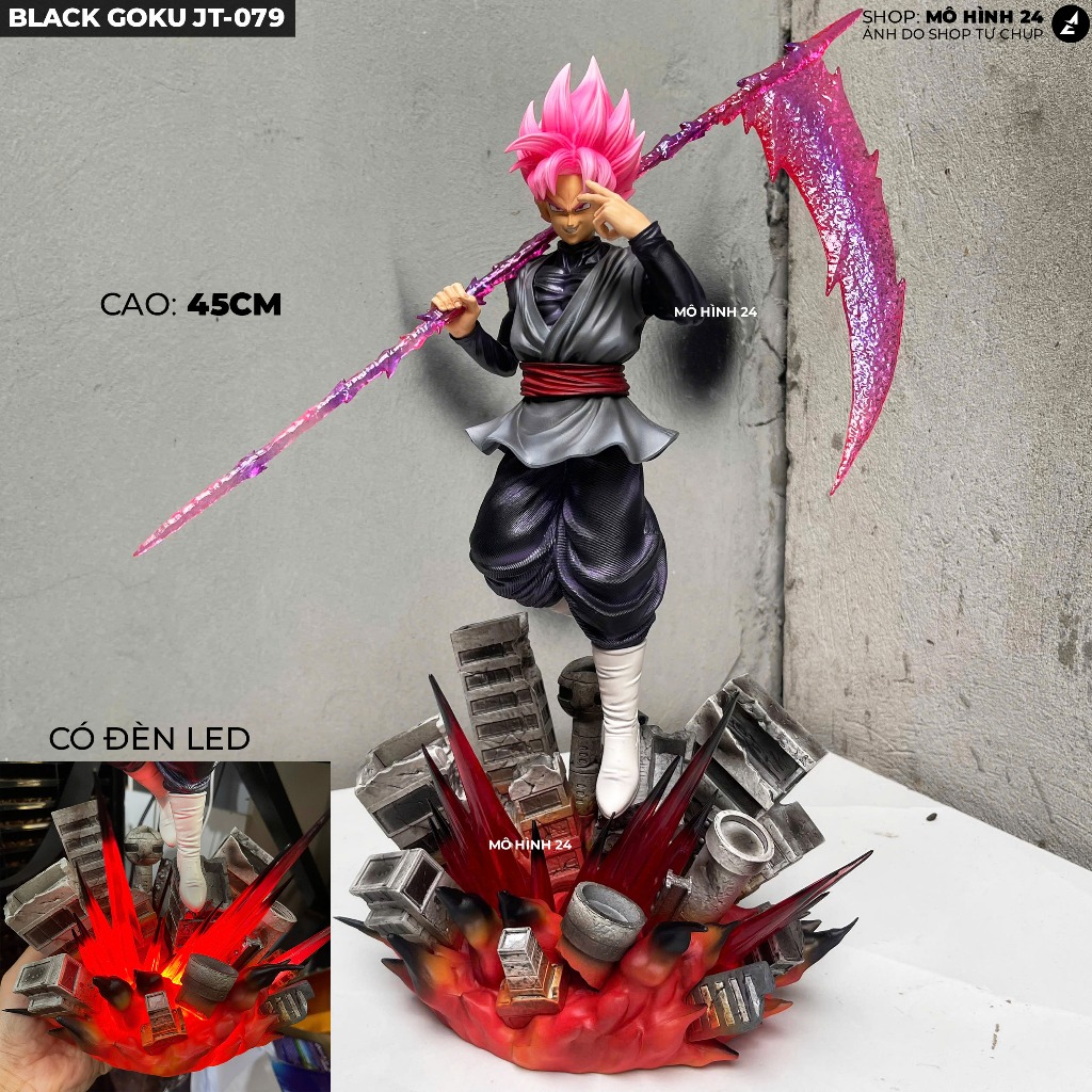 Black Goku JT-079 45CM jt studio รูป dragonball songoku rose