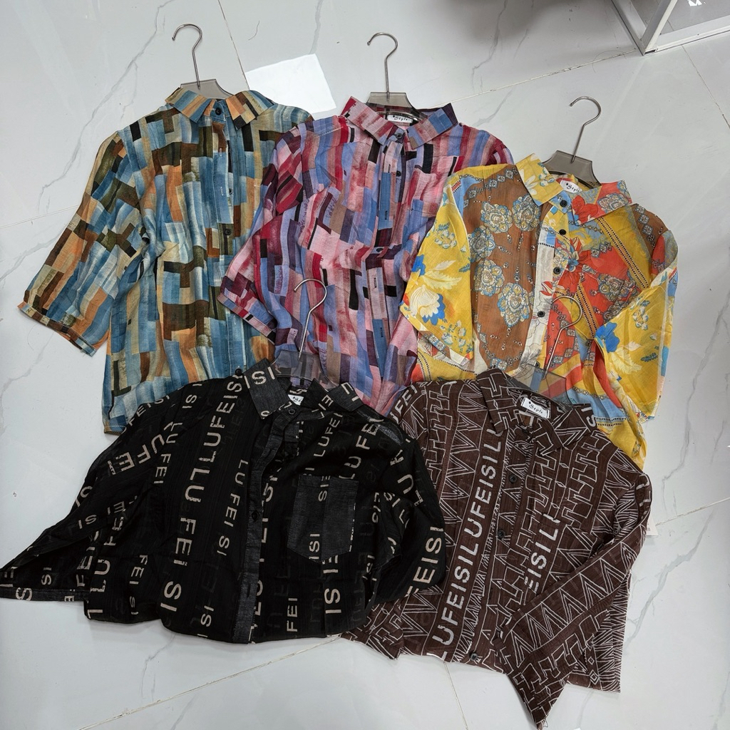 เสื้อกระดาษมีหลายลาย เนื้อหลวม นุ่มเท่ QCCC SM - NhiNhi Shop