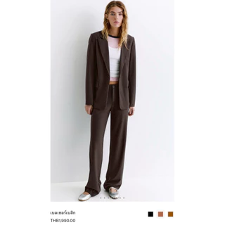 PULL&BEAR Blazer เสื้อสูทสีดำ ผ้านิ่มๆ งานแท้ ผ้าดีมาก