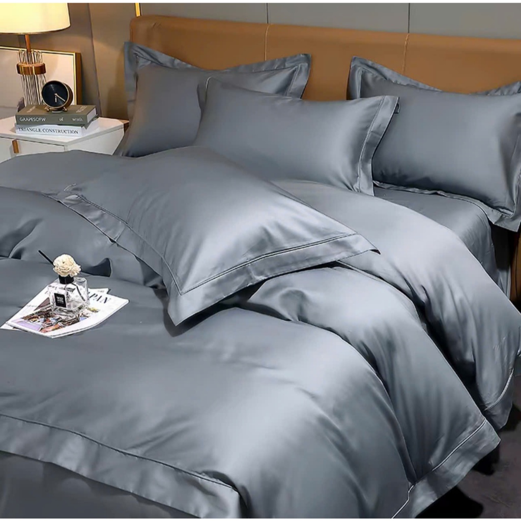 SET 5 ชิ้น SOFT, COOL, SMOOTH SILK BEDDINGS (ฝาครอบผักชีฝรั่ง)